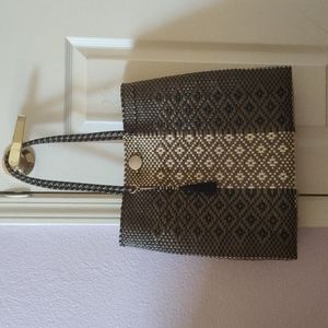 Never-used Handmade Woven Brown/Beige Medium Purses/Small Tote